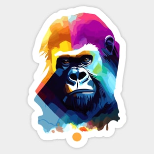 Gorilla Ape Wild Nature Animal Colors Sticker